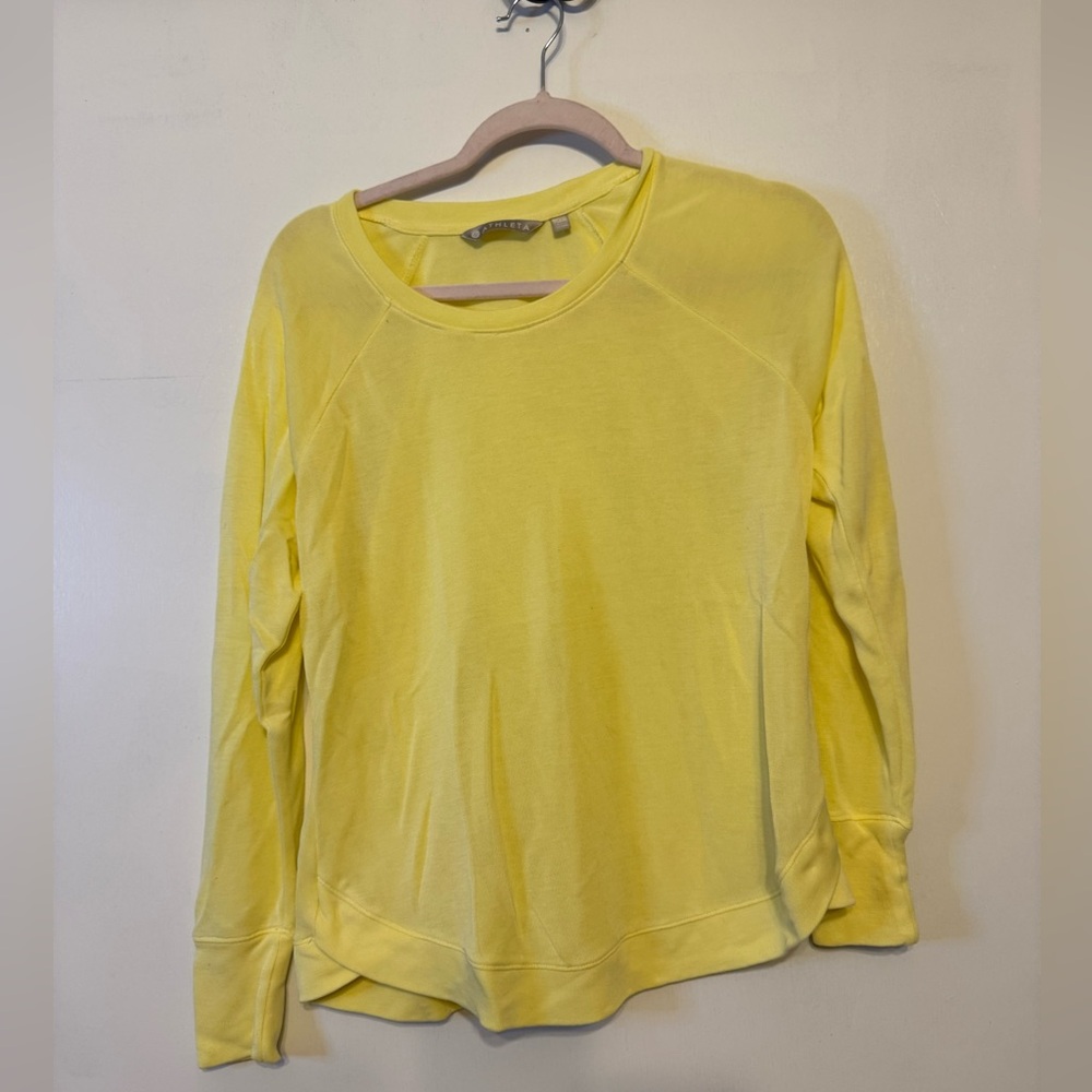 Athleta Butter Yellow Women's Sweatshirt